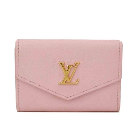 Louis Vuitton Pink Leather Mini Wallet